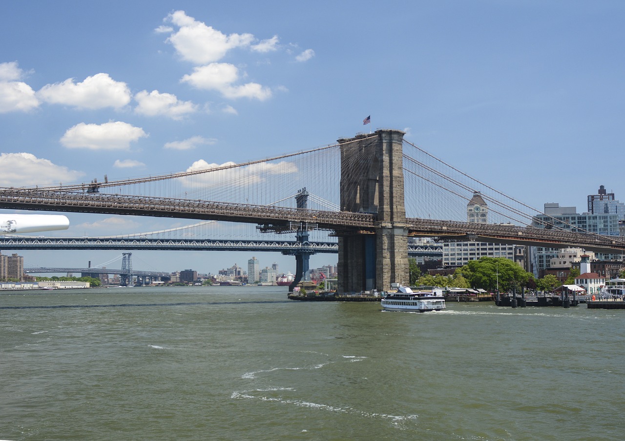 Bruklino Tiltas, Niujorkas, Rytinė Upė, Nemokamos Nuotraukos,  Nemokama Licenzija