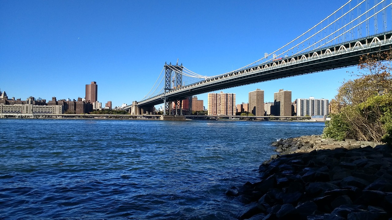 Bruklino Tiltas, Rytinė Upė, Panorama, Kranto, Nemokamos Nuotraukos,  Nemokama Licenzija
