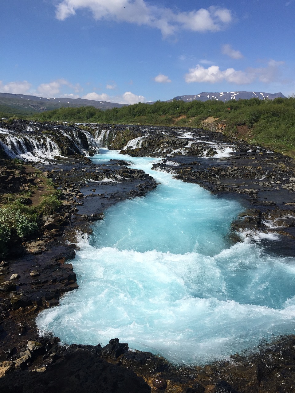 Bruarfoss Krioklys, Krioklys, Iceland, Nemokamos Nuotraukos,  Nemokama Licenzija