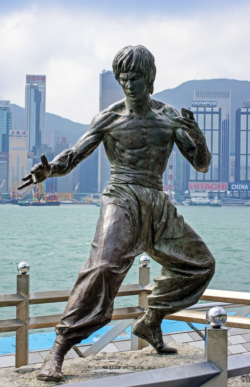 Bruce Lee, Honkongas, Kong Kong Victoria Harbor, Kinai, Smūgis, Statula, Figūra, Nemokamos Nuotraukos,  Nemokama Licenzija