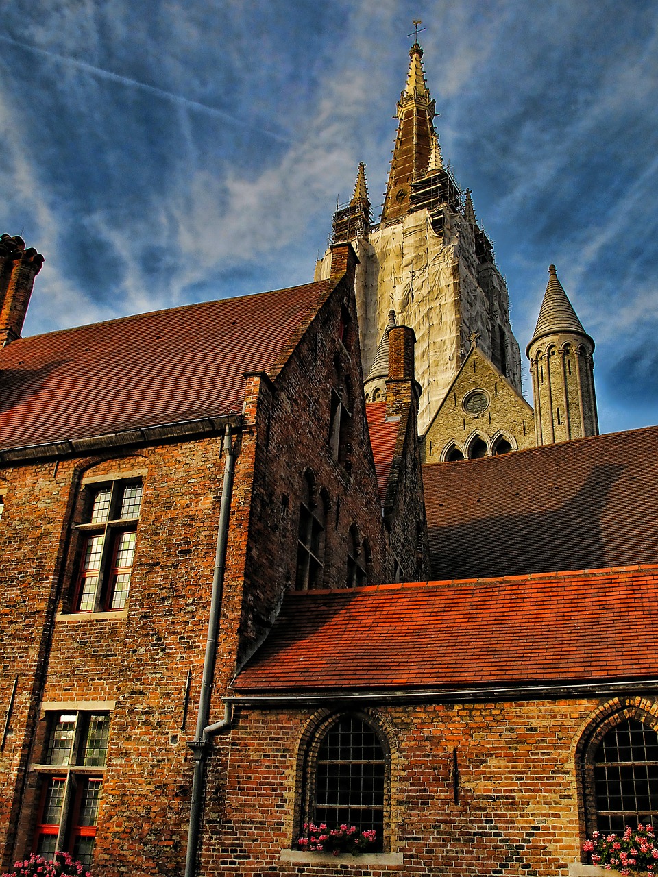 Bruges, Katedra, Bažnyčia, Belgija, Architektūra, Viduramžių, Turizmas, Bokštas, Miestas, Istorinis
