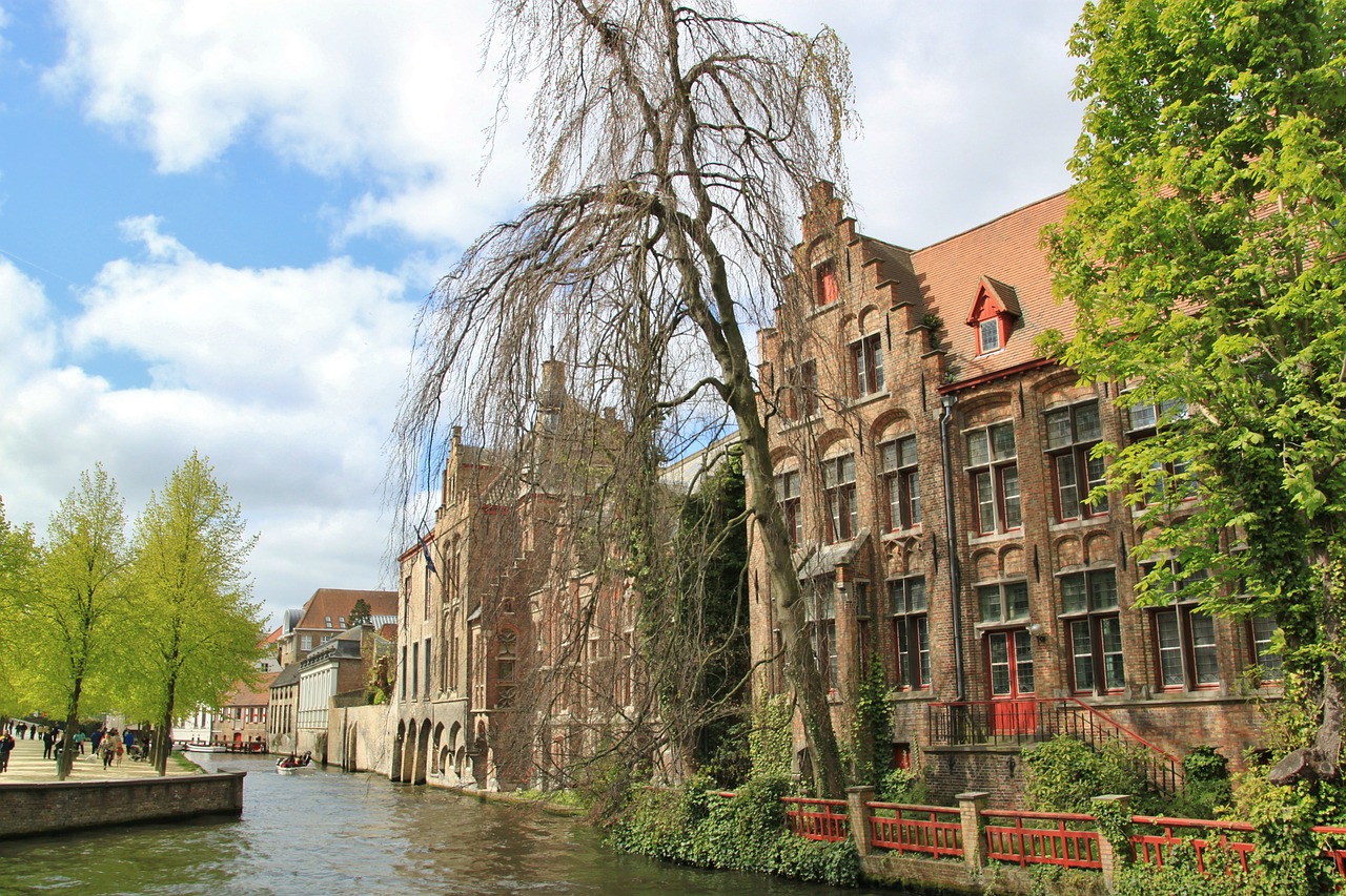 Brugge, Miestas, Senamiestis, Belgija, Istoriškai, Namai, Namai, Architektūra, Dvaro Rūmai, Miesto Namai
