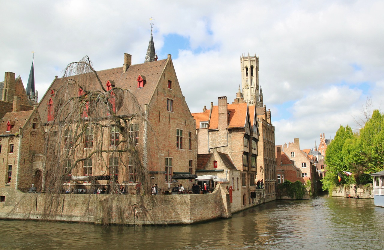 Brugge, Miestas, Senamiestis, Belgija, Istoriškai, Namai, Namai, Architektūra, Dvaro Rūmai, Miesto Namai