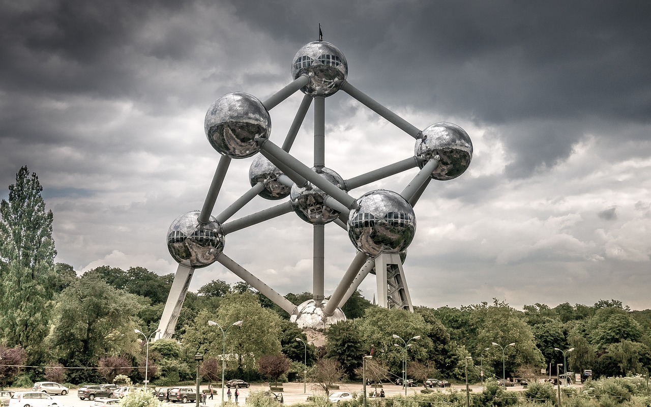 Brussel, Atomas, Orientyras, Atomo Paminklas, Belgija, Nemokamos Nuotraukos,  Nemokama Licenzija