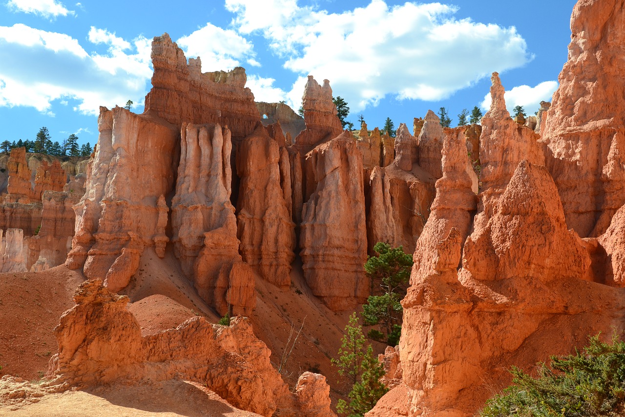 Bryce Kanjonas, Hoodoos, Mus, Nacionalinis Parkas, Amerikietis, Pietvakarius, Utah, Raudona, Oranžinė, Turizmas