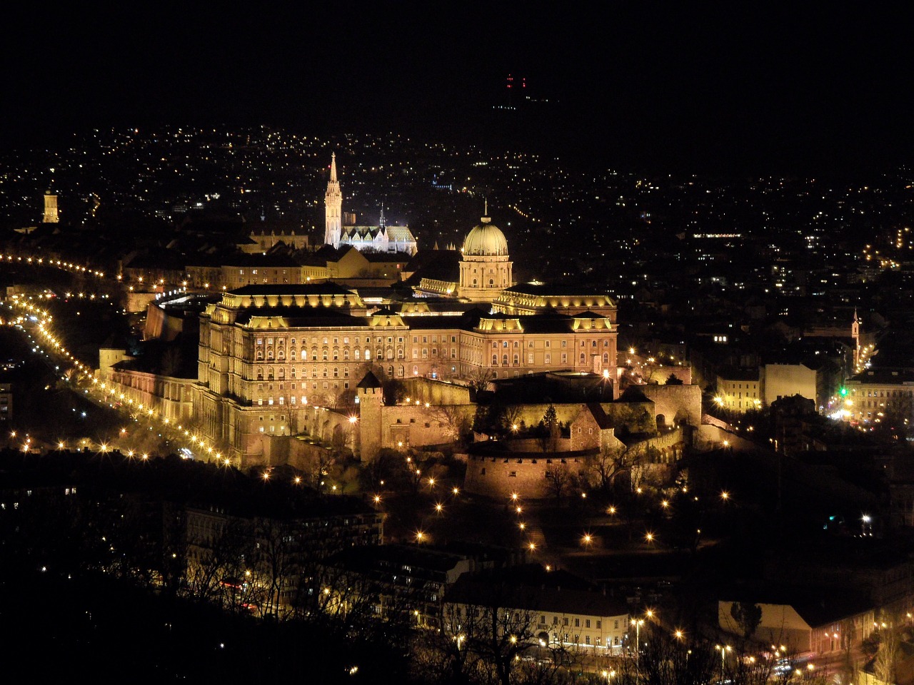 Budapest, Miestas Naktį, Pilis, Naktis, Šviesa, Nemokamos Nuotraukos,  Nemokama Licenzija