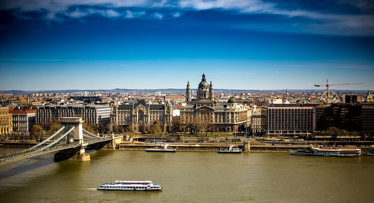 Budapest, Vengrija, Danube, Grandinės Tiltas, Nemokamos Nuotraukos,  Nemokama Licenzija
