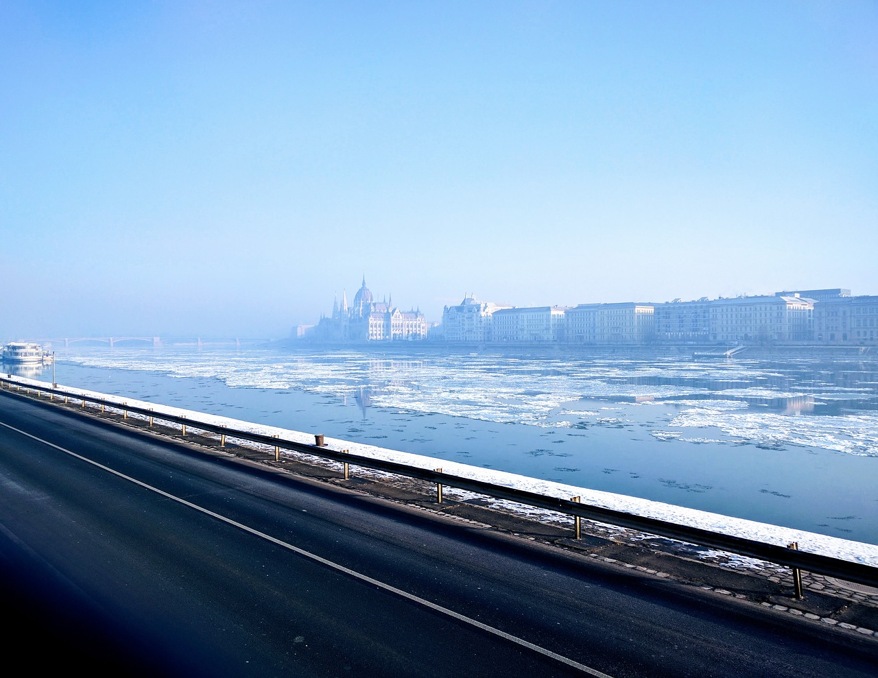 Budapest, Danube, Žiema, Parlamentas, Ledas, Vanduo, Krantinė, Užšaldyti, Šaltas, Nemokamos Nuotraukos