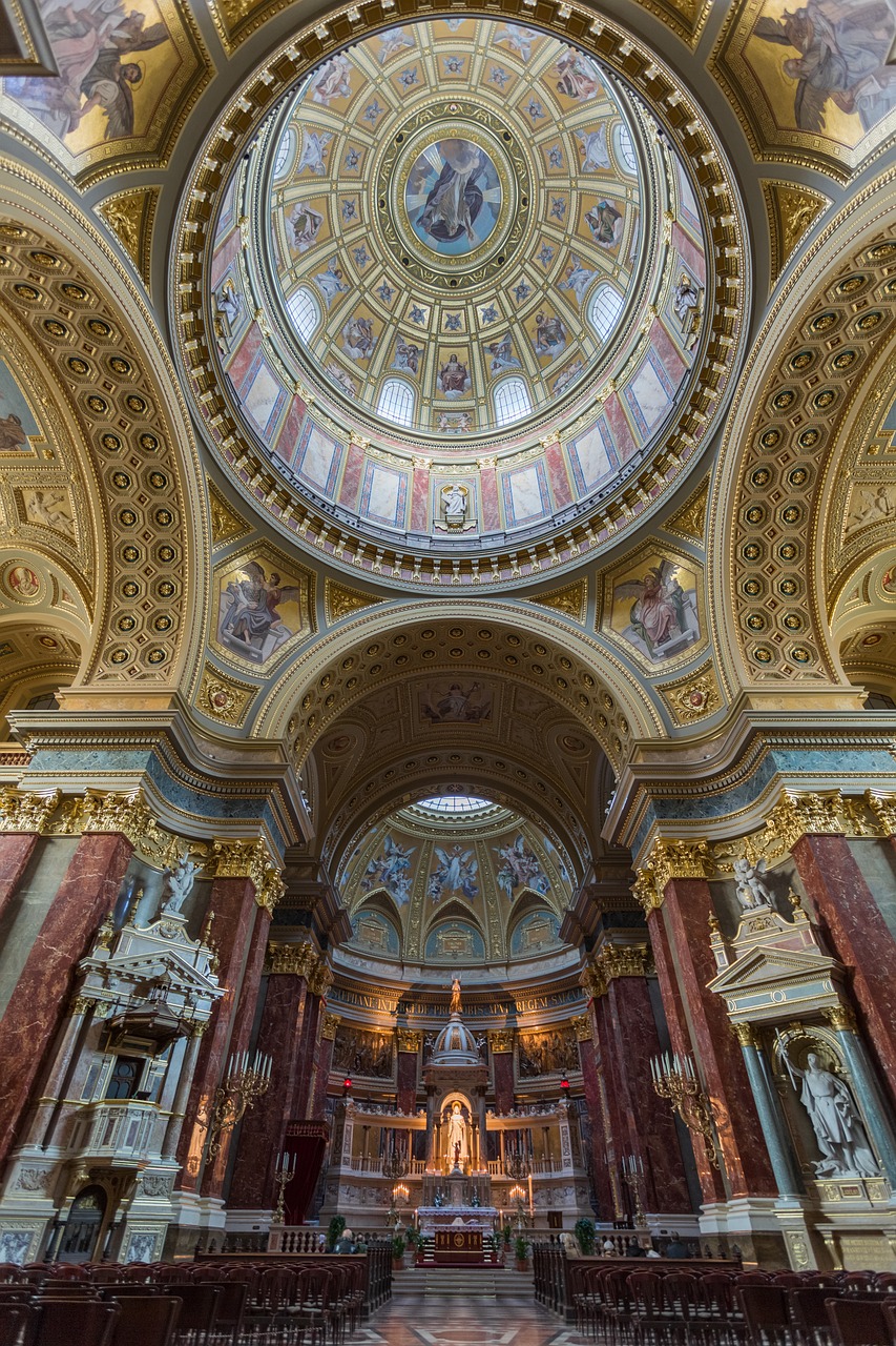 Budapeštas,  St,  Stepono Bazilika,  Kupolas,  Romos Katalikų, Nemokamos Nuotraukos,  Nemokama Licenzija
