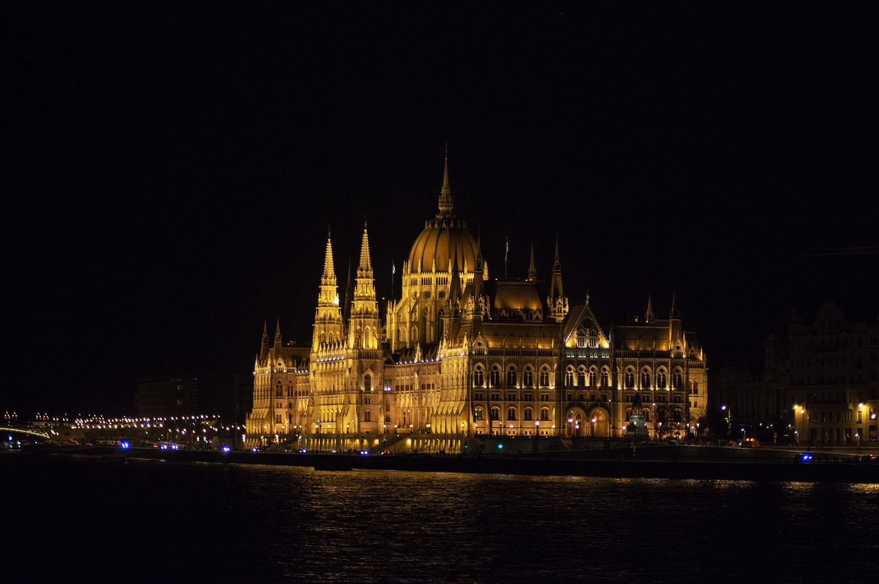 Budapeštas,  Vengrija,  Parlamentas,  Vengrijos Parlamento Pastatas,  Kapitalas,  Vakare,  Architektūra,  Naktį,  Miestas,  Šviesos