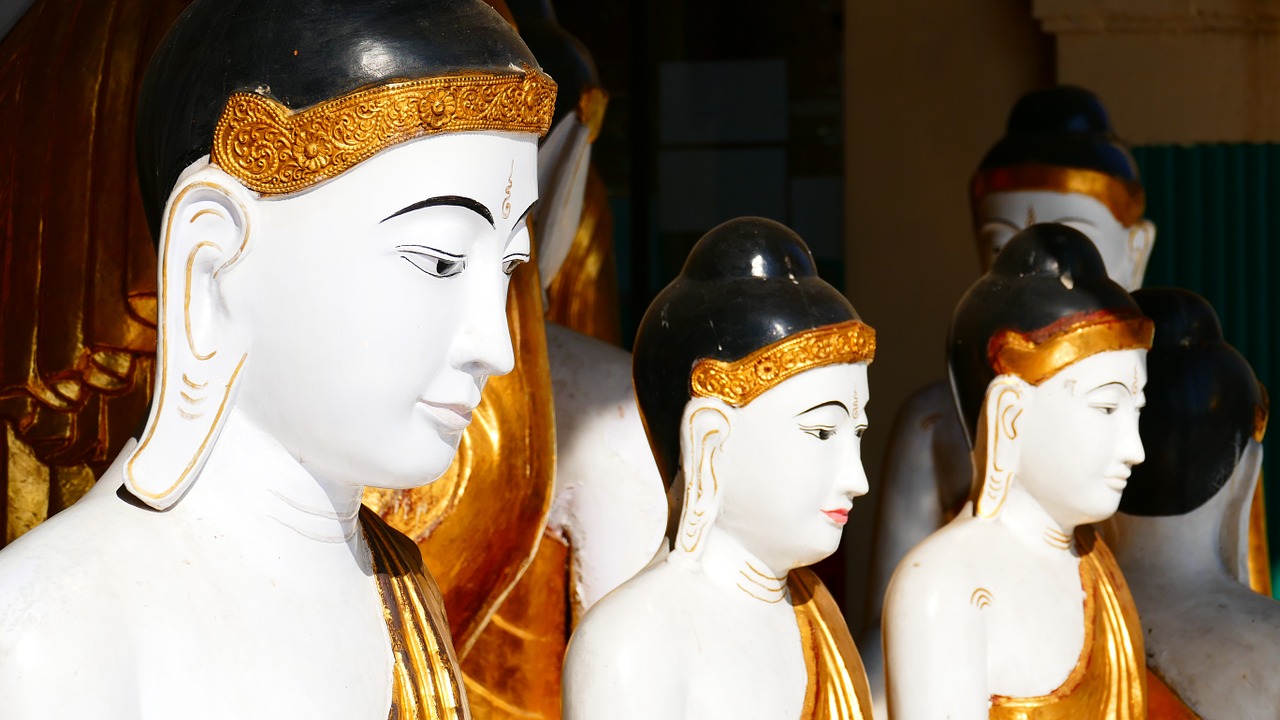 Buda, Statula, Shwedagon, Pagoda, Jangonas, Rangonas, Mianmaras, Burma, Budizmas, Šventykla