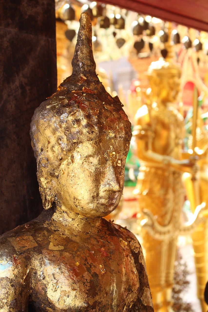 Buda, Tailandas, Šventykla, Asija, Auksas, Budizmas, Statula, Budos Galva, Didžioji Buda, Auksinė Buda