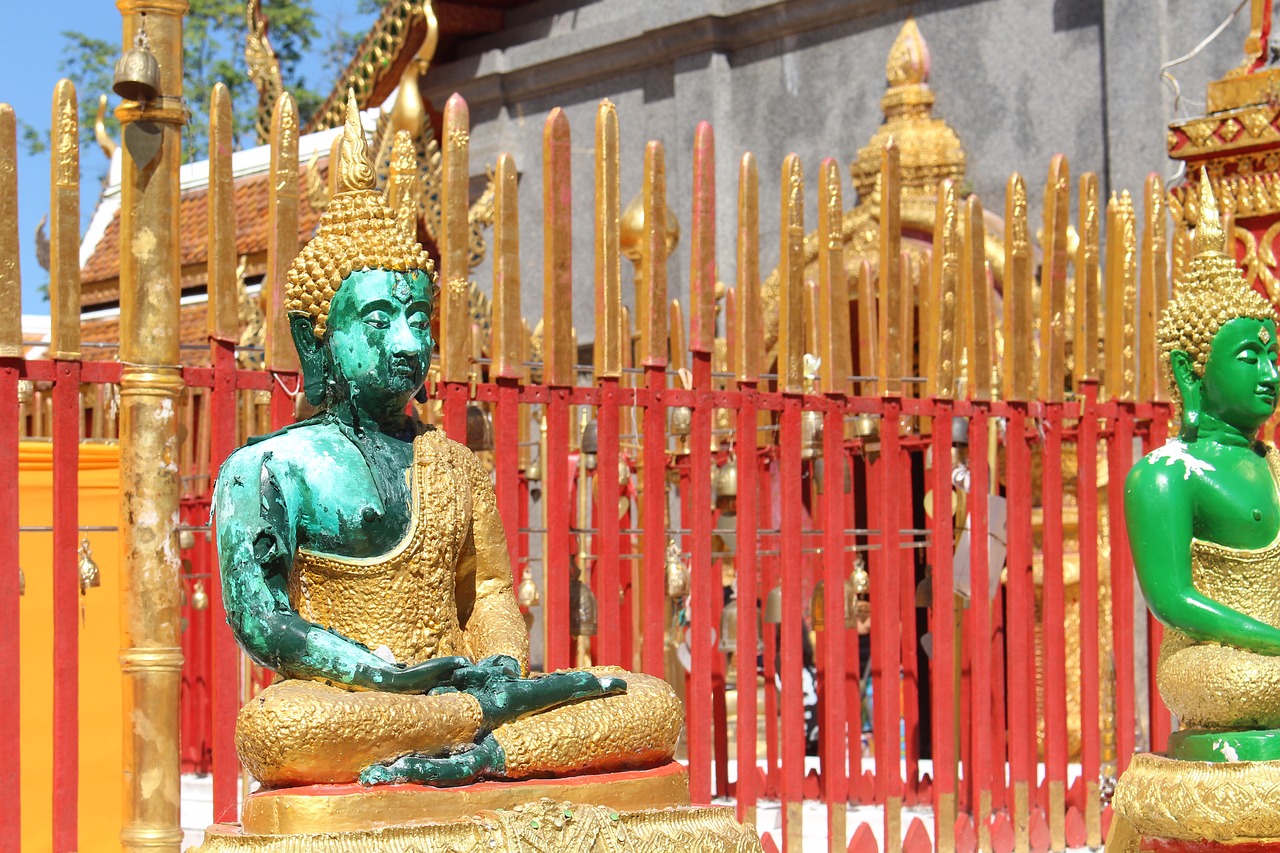 Buda, Tailandas, Šventykla, Asija, Auksas, Budizmas, Statula, Budos Galva, Didžioji Buda, Šventyklos Kompleksas