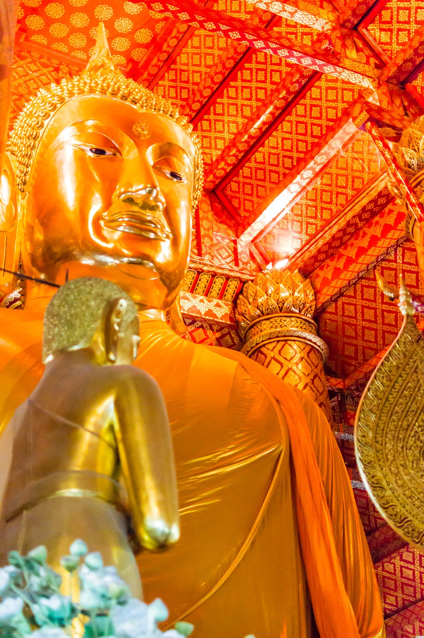 Buda, Statula, Budizmas, Šventykla, Tailandas, Asija, Religija, Bangkokas, Menas, Kultūra