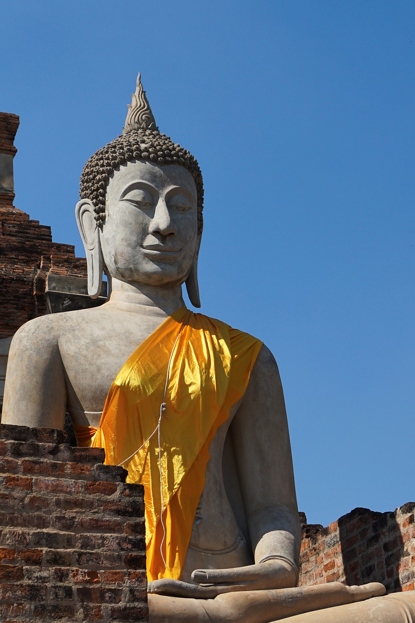 Buda, Tailandas, Ayutthaya, Šventykla, Budizmas, Religija, Tajų, Kultūra, Statula, Asija