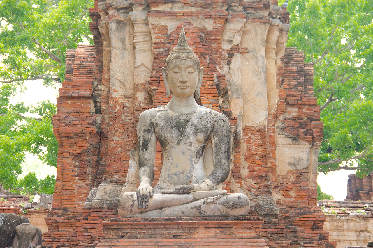 Buda, Foto Blenderis, Statula, Budistinis, Tikėjimas, Tailandas, Budizmas, Menas, Architektūra, Kokia Pagarba