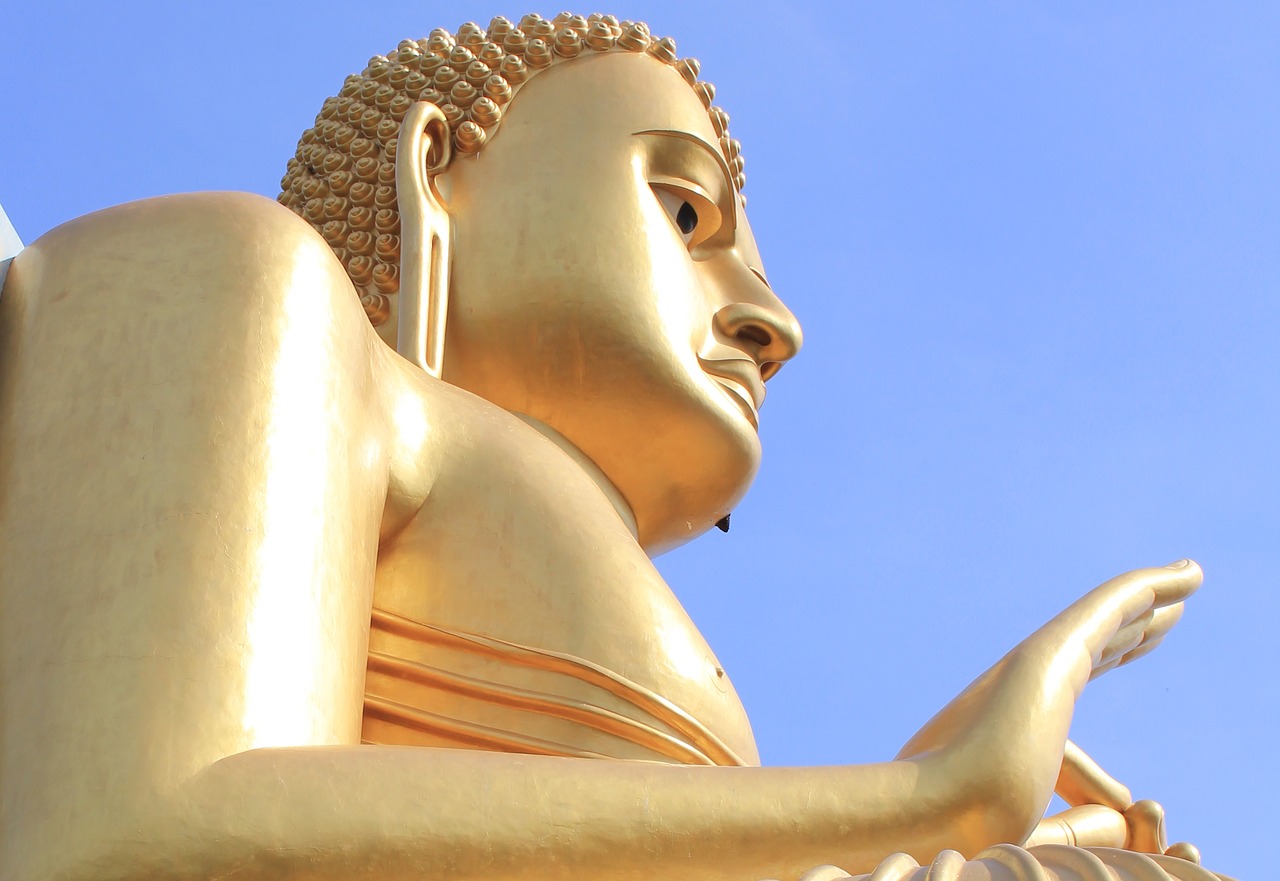 Buda, Šri Lanka, Šventykla, Budizmas, Statula, Budistinis, Auksas, Mėlynas, Nemokamos Nuotraukos,  Nemokama Licenzija