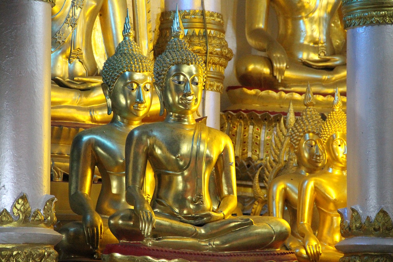 Buda, Naktis, Budizmas, Asija, Religija, Tailandas, Wat, Budistinis, Tajų, Šventykla