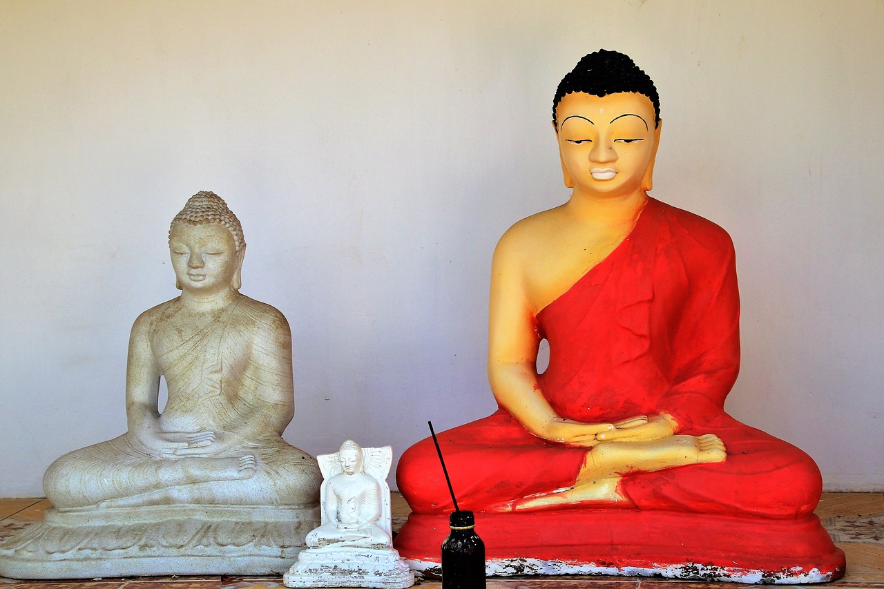 Buda, Dvasinis, Figūrėlės, Šri Lanka, Meditacija, Skulptūra, Religija, Žmonės, Šventykla, Statula