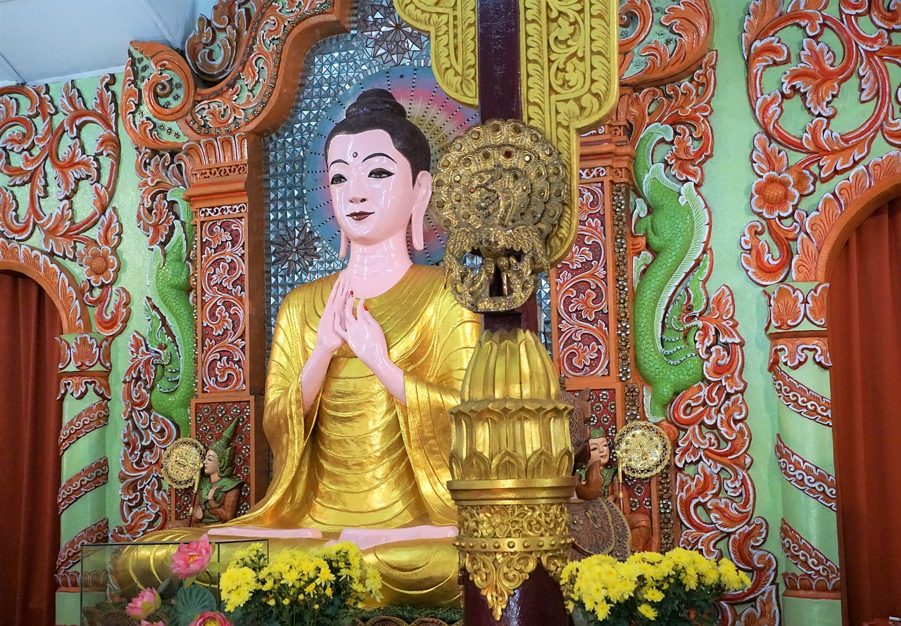 Buda,  Religija,  Šventykla,  Menas,  Dvasingumas,  Ornamentas,  Modelis,  Tradiciškai,  Fonas,  Auksinis