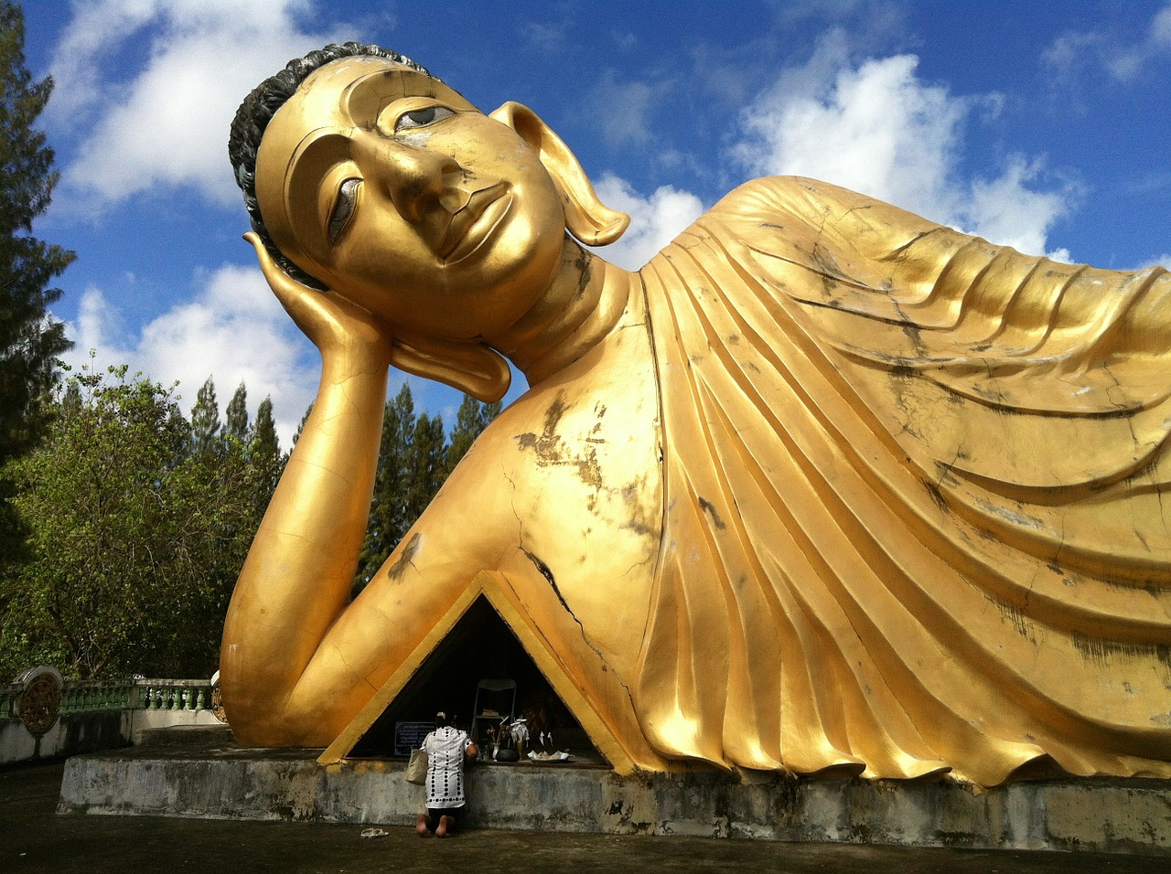Buda, Figūra, Auksinis, Didelis, Šventykla, Tailandas, Phuket, Budizmas, Nemokamos Nuotraukos,  Nemokama Licenzija