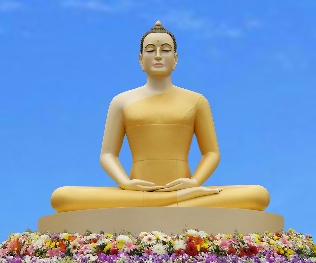 Buda, Joga, Medituoti, Budistams, Wat, Phra Dhammakaya, Tailandas, Auksas, Meditacija, Taika