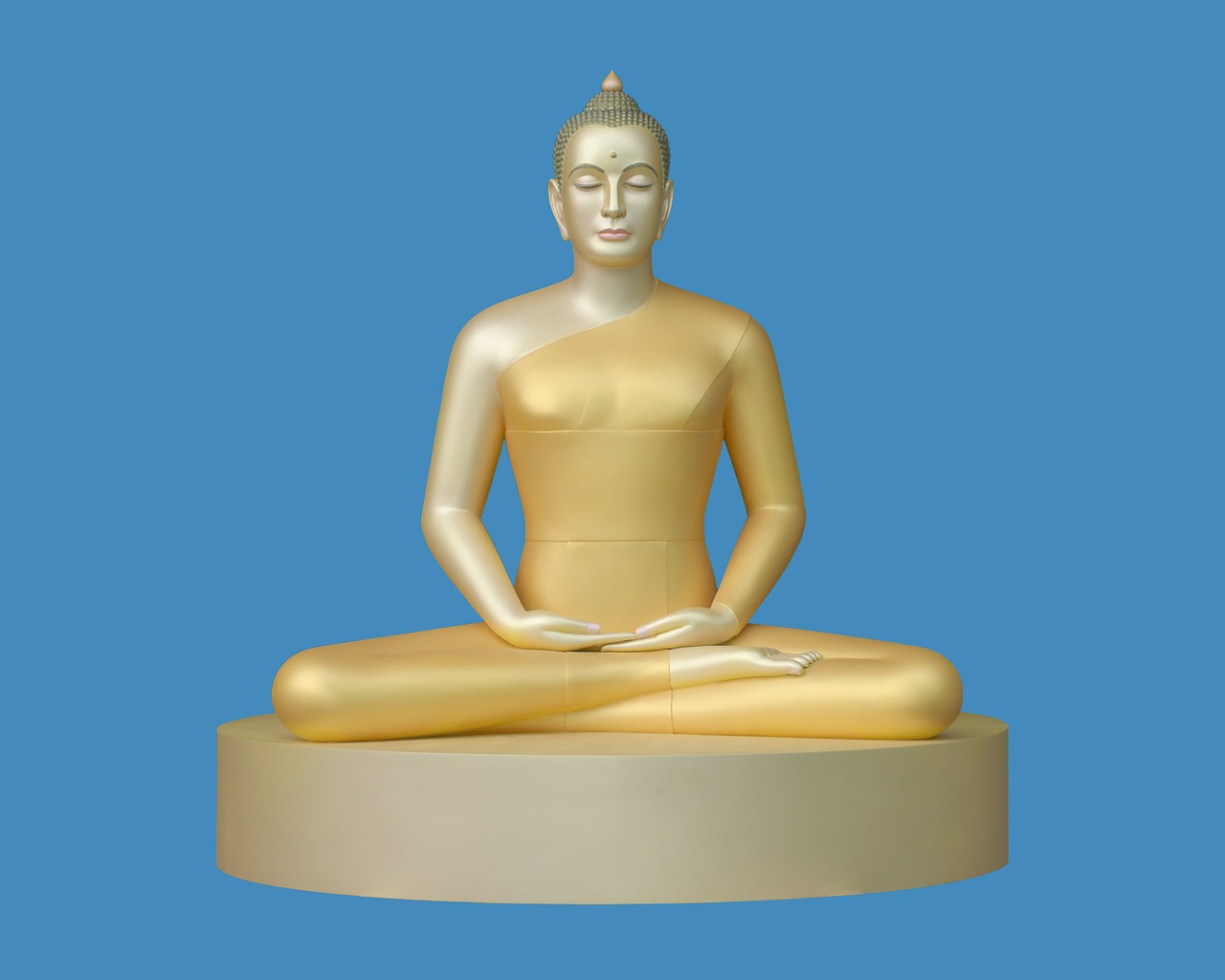 Buda, Meditacija, Budistams, Medituoti, Wat, Phra Dhammakaya, Tailandas, Auksas, Statula, Sėdi