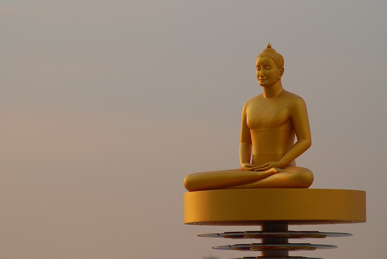 Buda, Budizmas, Auksas, Wat, Phra Dhammakaya, Šventykla, Dhammakaya Pagoda, Tailandas, Nemokamos Nuotraukos,  Nemokama Licenzija