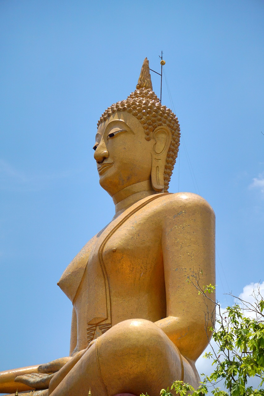 Budos Statula, Wat Phikun Diržas, Religija, Nugara, Nemokamos Nuotraukos,  Nemokama Licenzija
