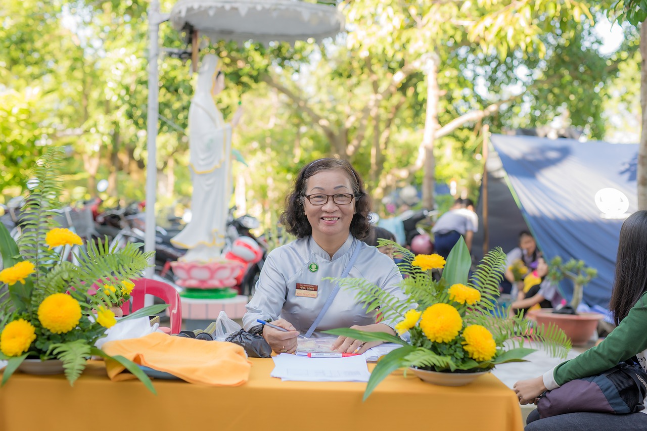 Budistinis, Budistinė Jaunimo Asociacija, Hoabinh Pagodas, Nemokamos Nuotraukos,  Nemokama Licenzija