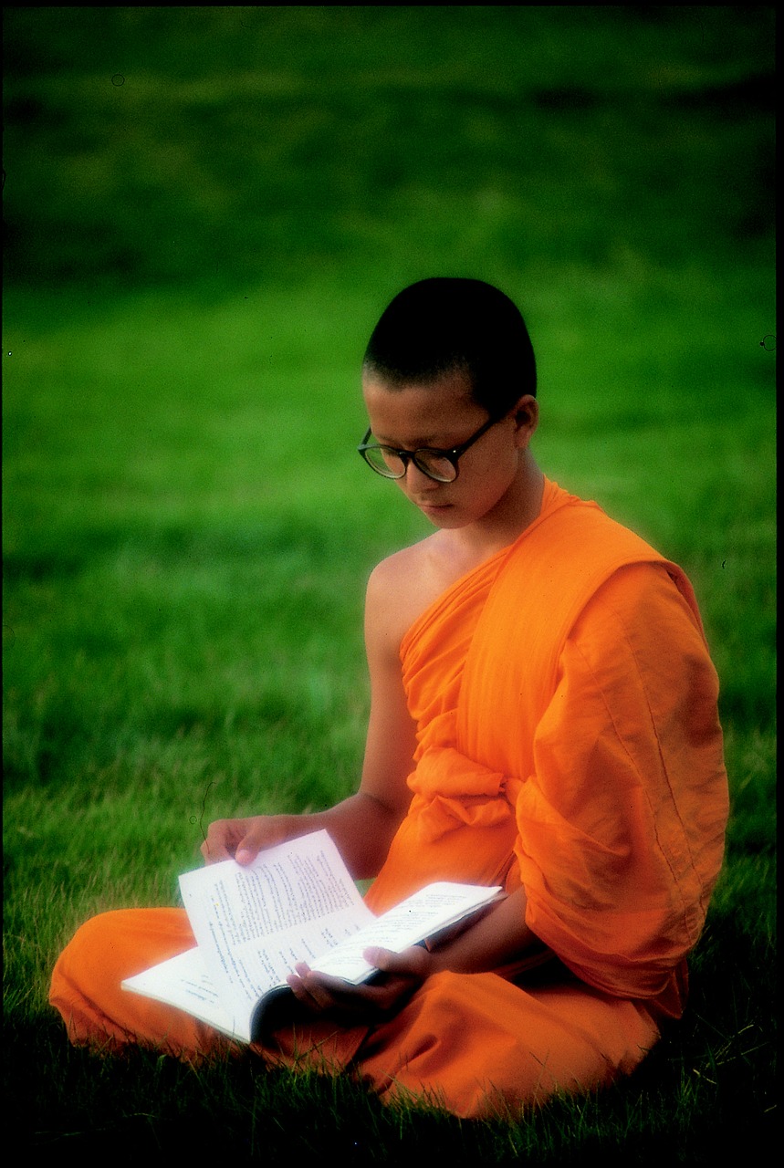 Budistinis, Mokytis, Wat, Phra Dhammakaya, Šventykla, Dhammakaya Pagoda, Buda, Oranžinė, Apranga, Berniukas