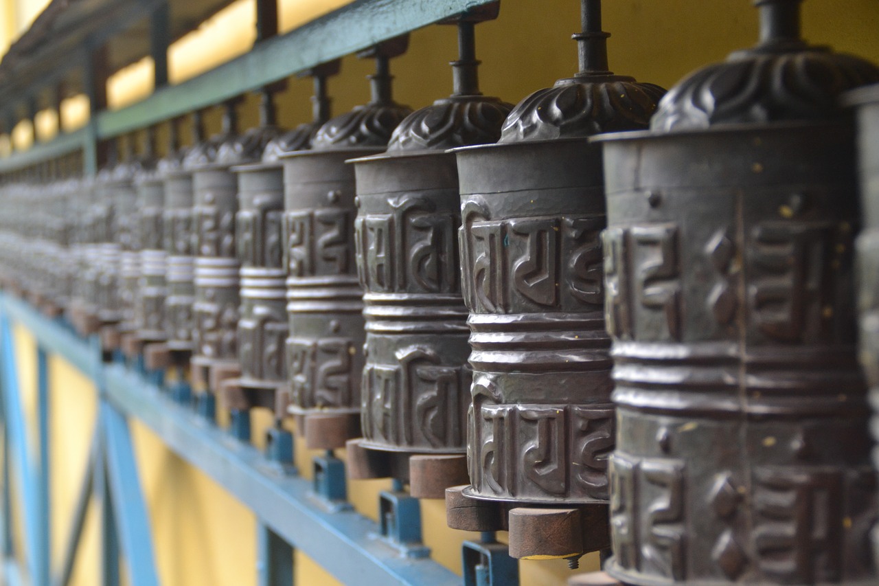 Budizmo Šventykla, Pokhara-Baglung Greitkelis, Maldos Ratai, Nemokamos Nuotraukos,  Nemokama Licenzija