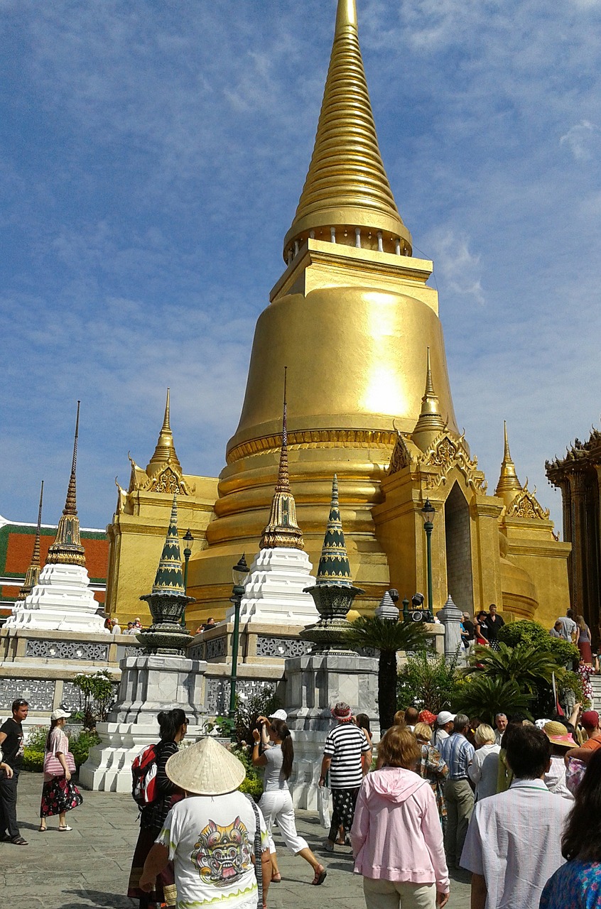 Budizmo Šventykla, Budizmas, Karališkasis Rūmai, Bangkokas, Turizmas, Tailandas, Kelionė, Rodyti Vietą, Auksinė Šventykla, Religija