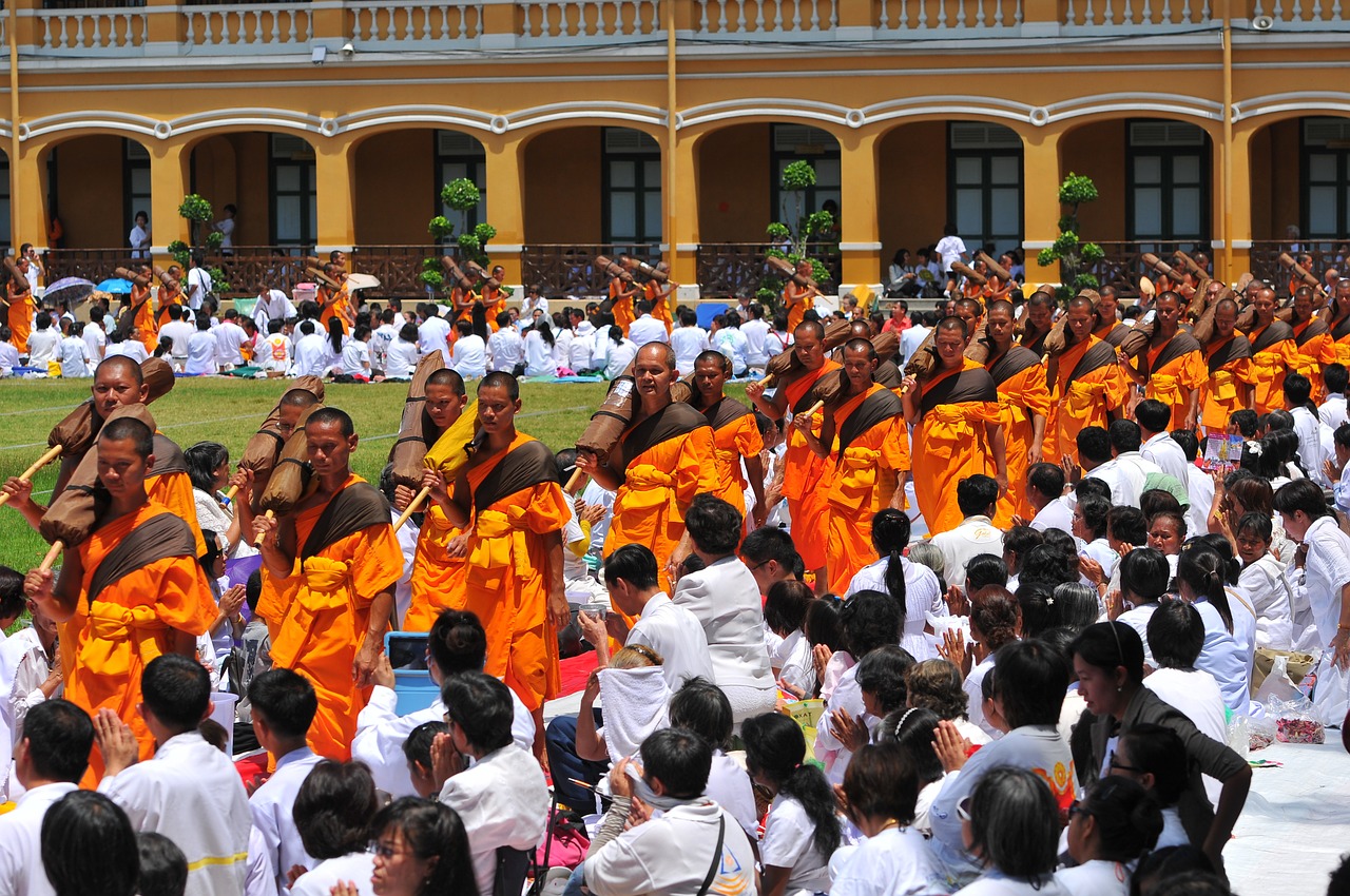 Budistų Vienuoliai, Vienuoliai, Medituoti, Tradicijos, Savanoris, Tailandas, Wat, Phra Dhammakaya, Šventykla, Dhammakaya Pagoda