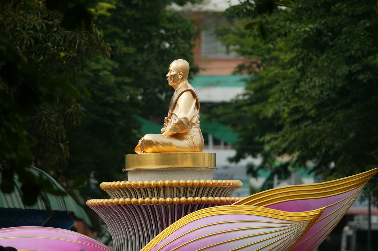 Budha, Vienuolis, Auksas, Budizmas, Phramongkolthepmuni, Dhammakaya Pagoda, Wat, Phra Dhammakaya, Meditacija, Tailandas