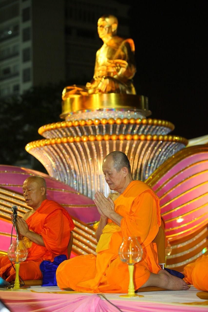 Budha, Vienuolis, Auksas, Budizmas, Phramongkolthepmuni, Dhammakaya Pagoda, Wat, Phra Dhammakaya, Meditacija, Tailandas