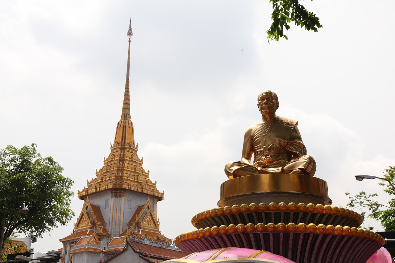 Budha, Vienuolis, Auksas, Budizmas, Phramongkolthepmuni, Dhammakaya Pagoda, Wat, Phra Dhammakaya, Meditacija, Tailandas