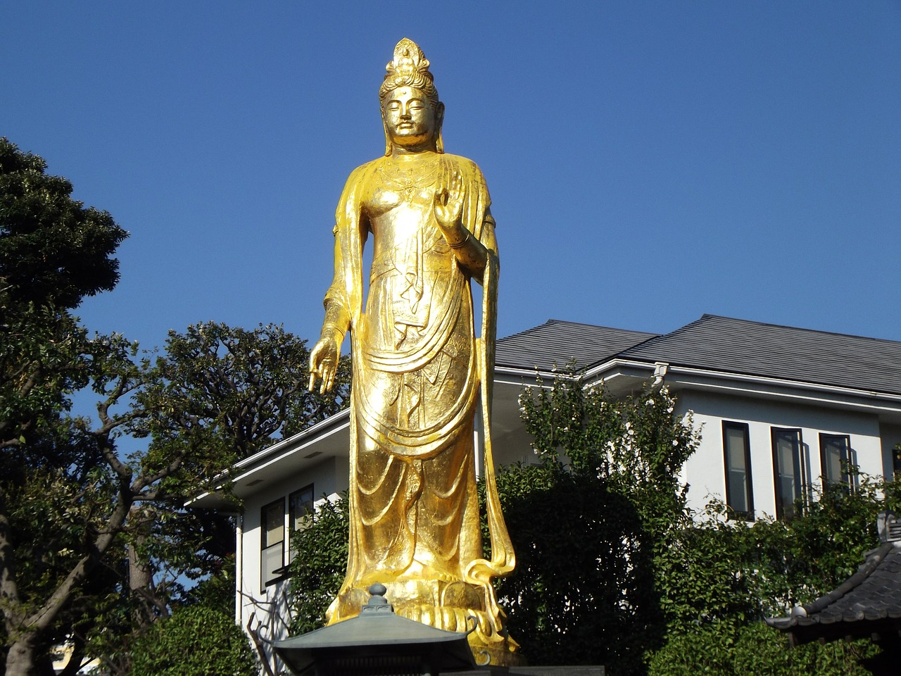 Buda, Statula, Auksas, Budistinis, Šventykla, Šventykla, Asija, Orientyras, Budistinis, Religija