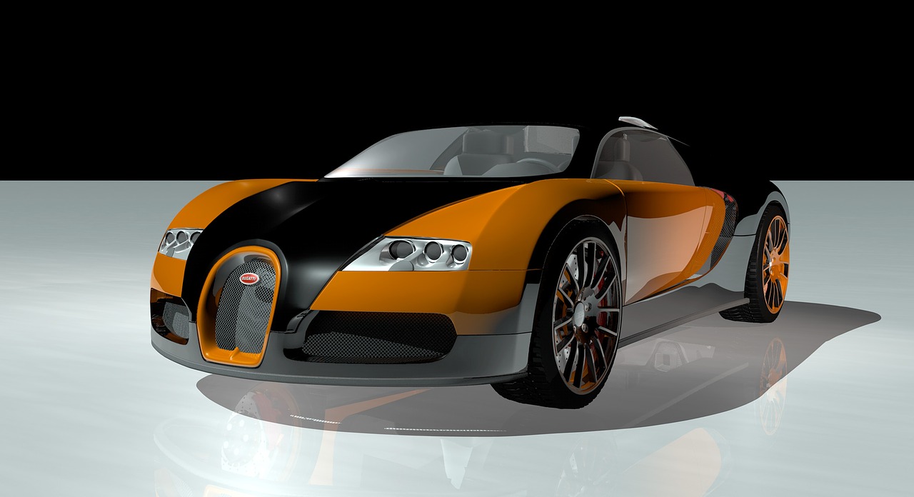 Bugatti, Veyron, Automobilis, Automatinis, Bolidas, Prototipas, Atvaizdavimas, Tekstūra, 3D Modelis, Bugatti Veyron