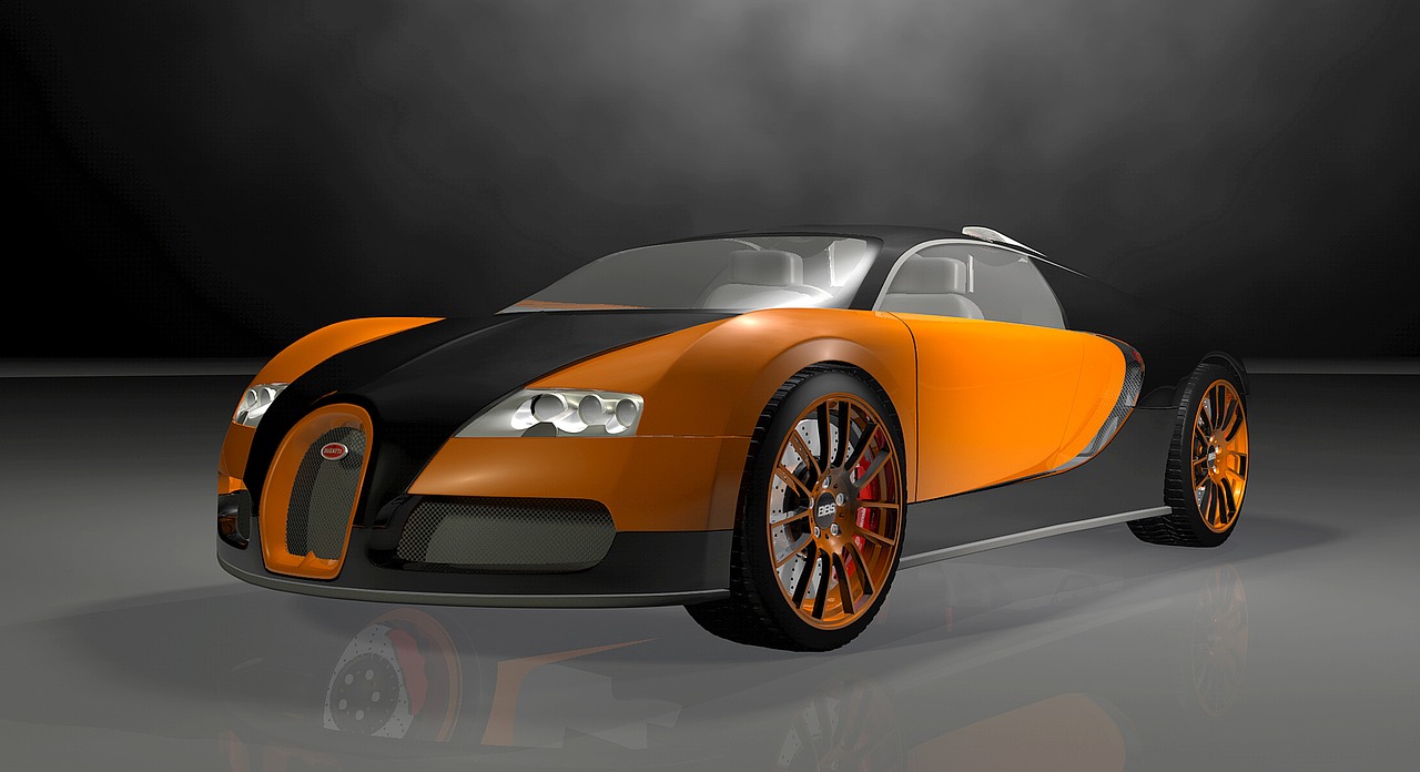 Bugatti, Veyron, Automobilis, Automatinis, Bolidas, Prototipas, Atvaizdavimas, Tekstūra, 3D Modelis, Bugatti Veyron