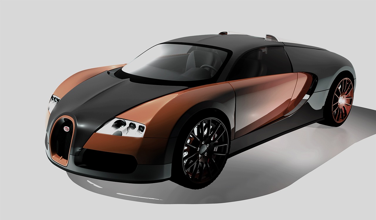 Bugatti, Veyron, Automobilis, Automatinis, Bolidas, Prototipas, Atvaizdavimas, Tekstūra, 3D Modelis, Bugatti Veyron