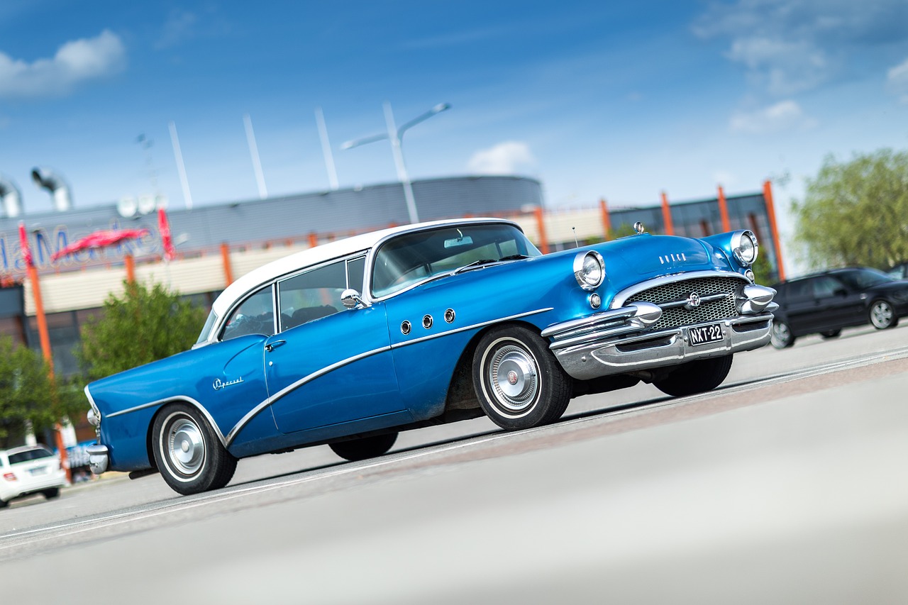 Buick, Specialus, 1955, Senas, Automobilis, Mėlynas, Klasikinis, Vintage, Kolekcionieriai, Nemokamos Nuotraukos