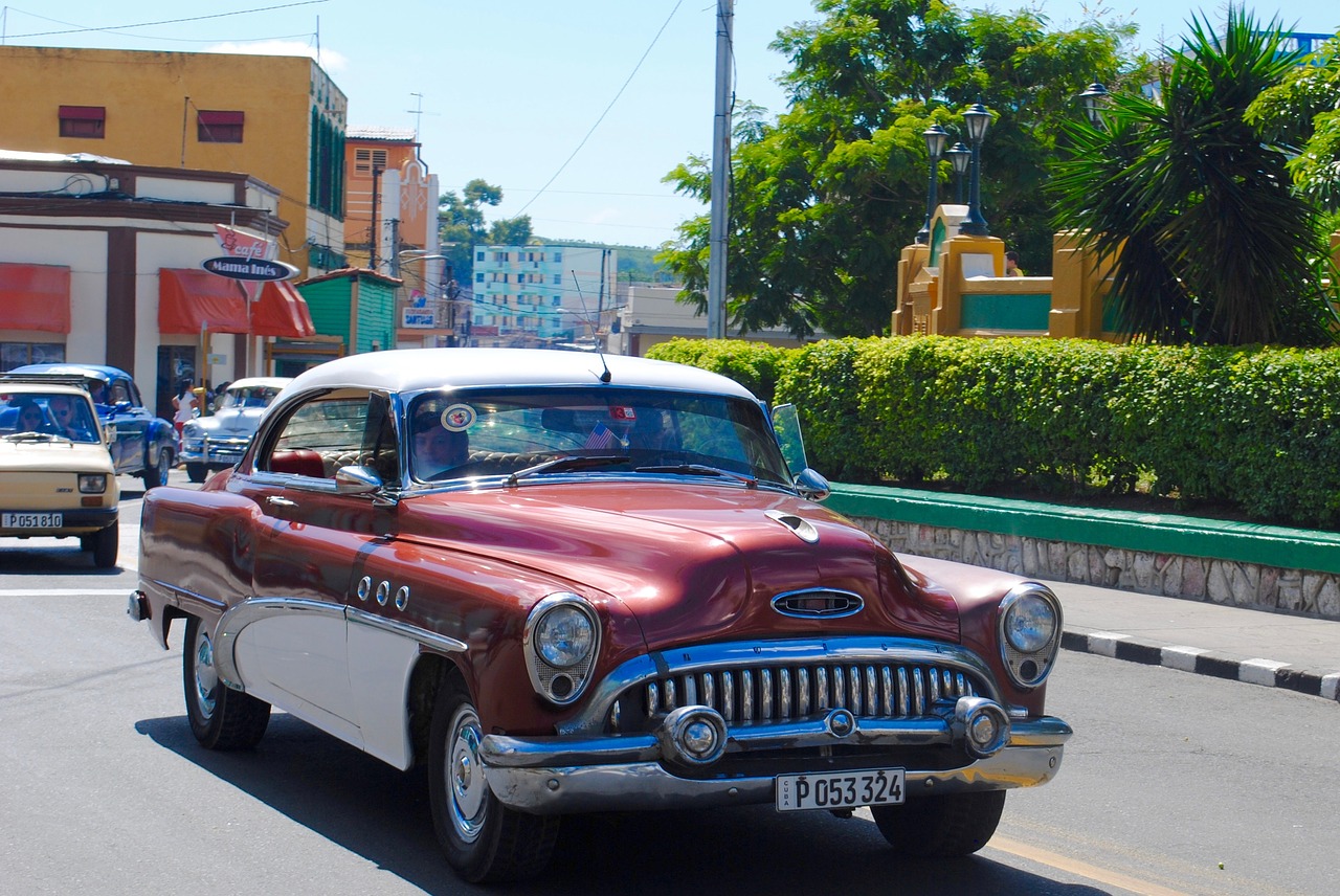 Buick, Senovinis, Vintage, Automobilis, Automobilis, Istorinis, Senamadiškas, Taksi, Kuba, Paradas