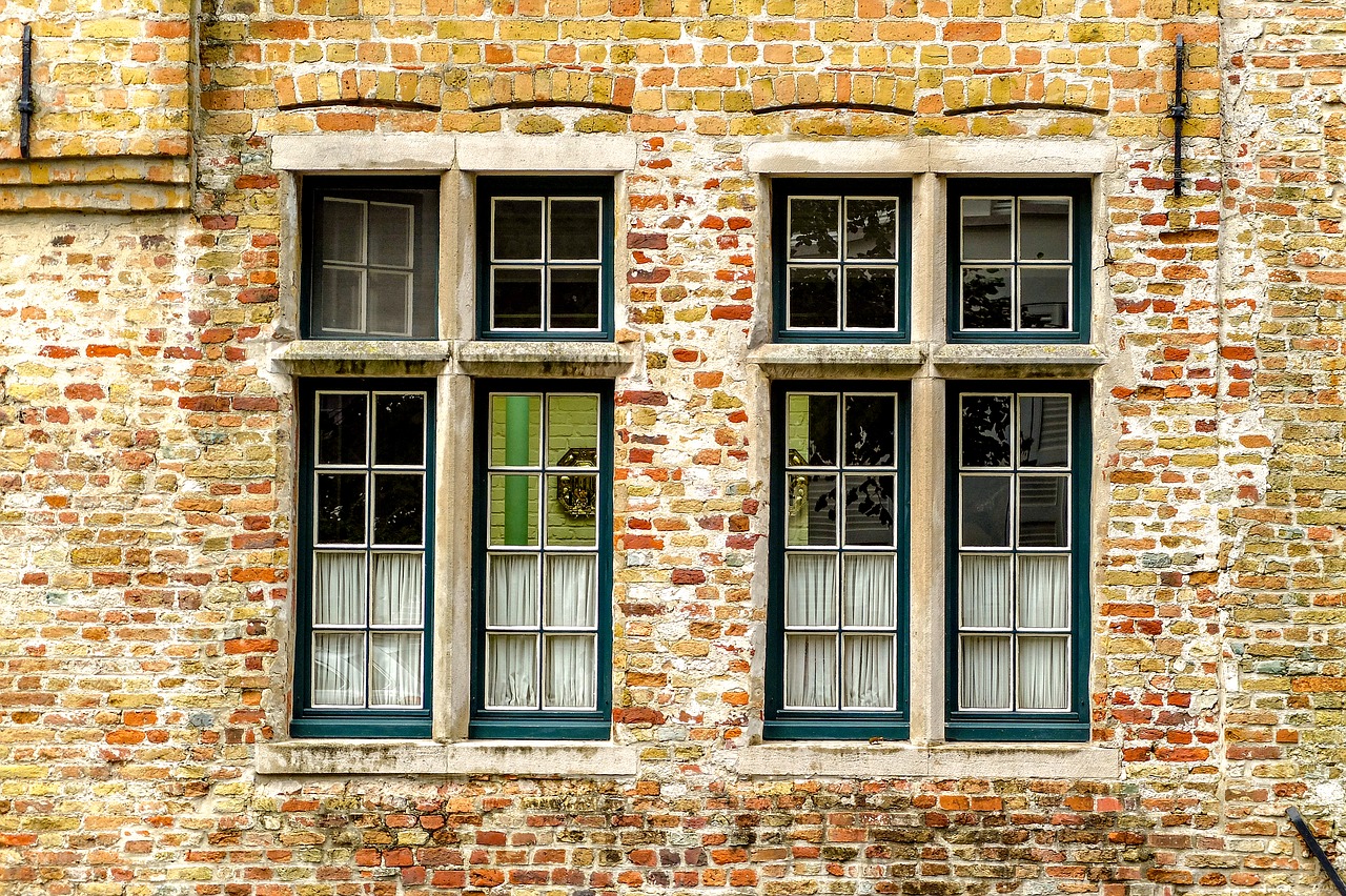 Pastatas, Fasadas, Langas, Plyta, Architektūra, Bruges, Brugge, Belgija, Flanders, Europa