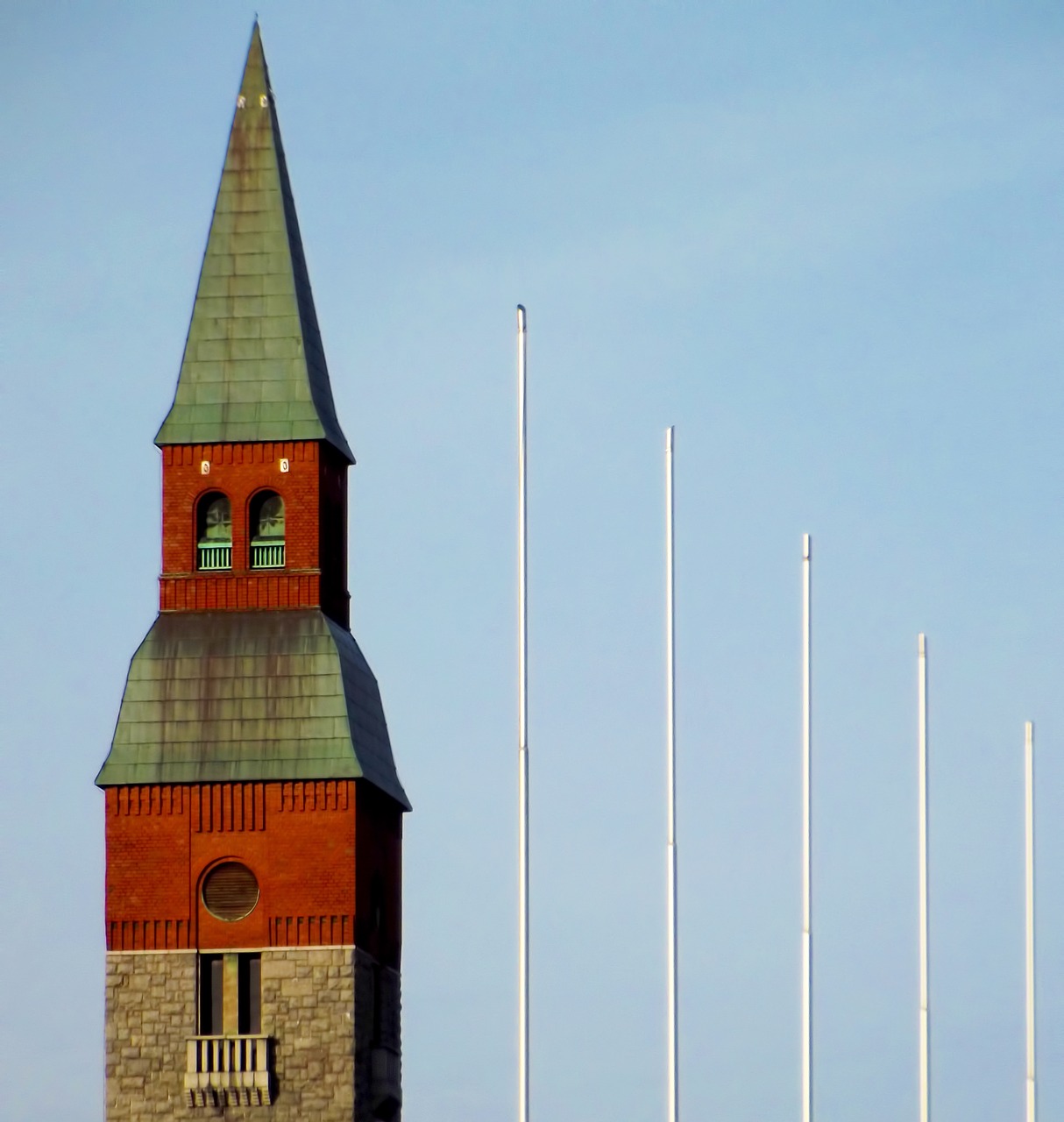 Pastatas, Bokštas, Flagpole, Dangus, Helsinki, Suomių, Architektūra, Turistų Vieta, Pritraukimas, Istorija