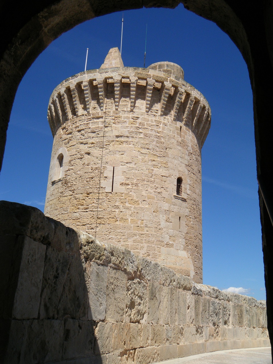 Pastatas, Architektūra, Majorca, Ispanija, Kelionė, Turizmas, Akmenys, Pilis, Bokštas, Fortifikacija