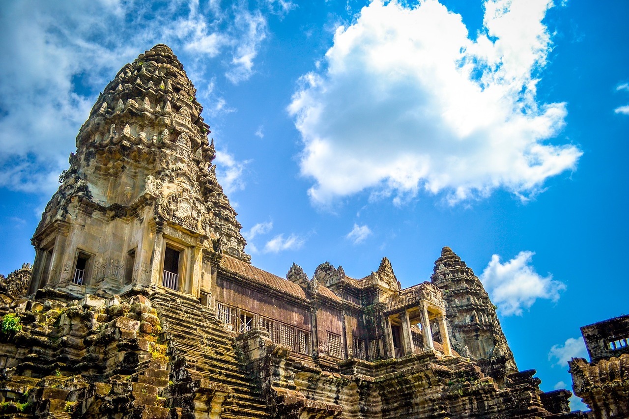 Pastatas, Architektūra, Kambodža, Šventykla, Senovės, Istorinis, Kultūra, Religinis, Žinomas, Senas