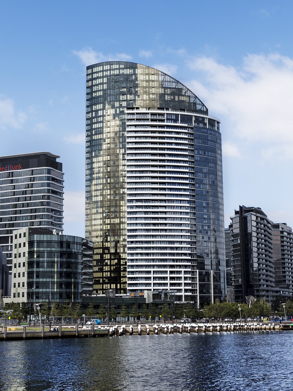 Pastatas, Docklands, Melburnas, Architektūra, Orientyras, Šiuolaikiška, Centro, Verslas, Miesto Panorama, Miesto