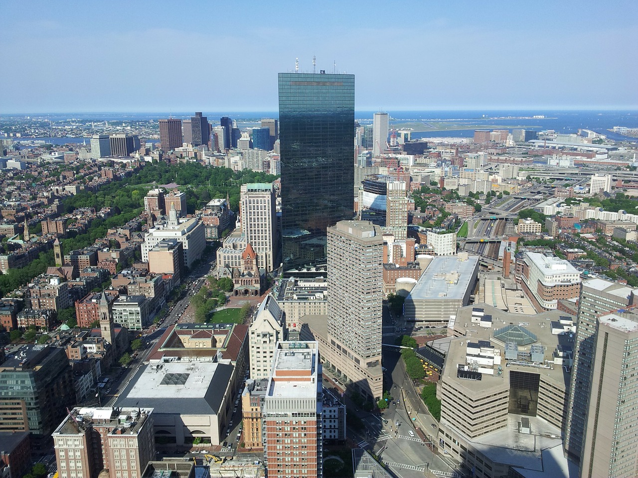 Pastatai, Bostonas, Centro, Miesto Vaizdas, Panorama, Miesto Panorama, Miesto, Dangoraižis, Usa, Amerikietis