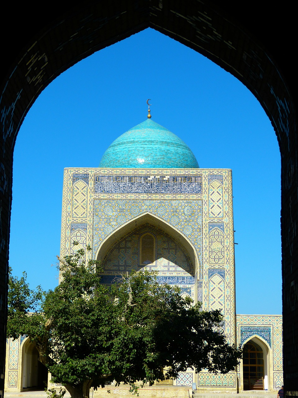Bukhara, Mečetė, Kalono Mečetė Islamas, Kupolas, Pastatas, Architektūra, Maldos Namai, Mozaika, Uzbekistanas, Nemokamos Nuotraukos